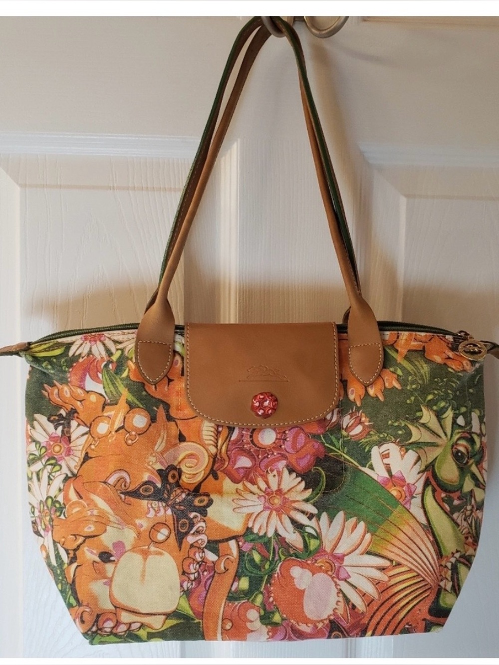 Longchamp Me Company Garden Foo Limited Edition Purse Handbag - Picture 5 of 9